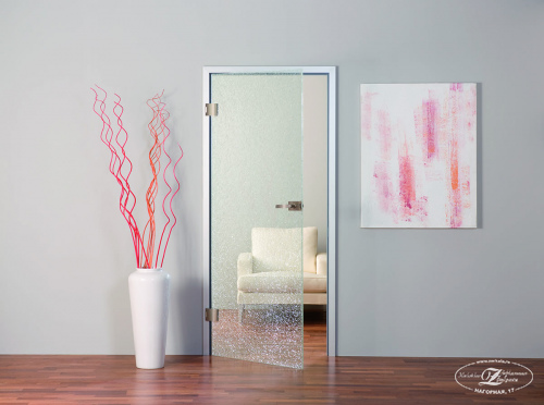 Двери триплекс из стекла с узорами